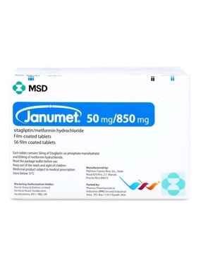 Janumet 50/850Mg 56Tablets