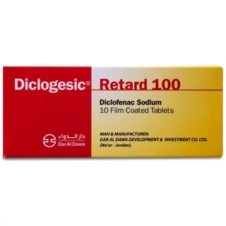 Dar Al Dawa Diclogesic Diclofenac Sodium Tablets 100mg 28x10 Tablets