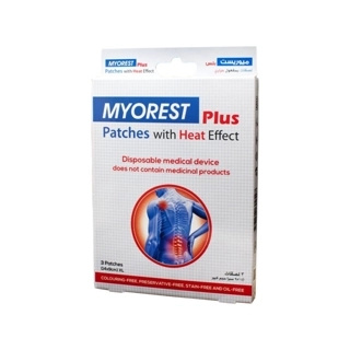 Myorest Plus Heat Effect Patches XL 3 Pieces