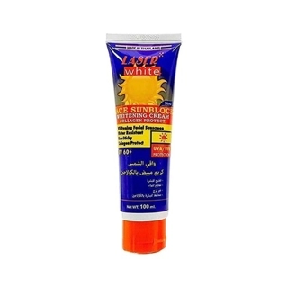 Laser White Face Sunblock Whitening Cream SPF 60+ 100ml