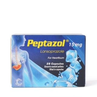 Peptazol Lansoprazole Capsules 15mg 28 Count