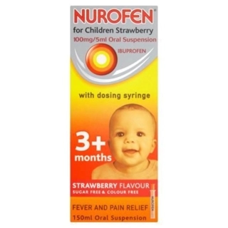 Nurofen Strawberry Pediatric Syrup Sugar-Free 150ml