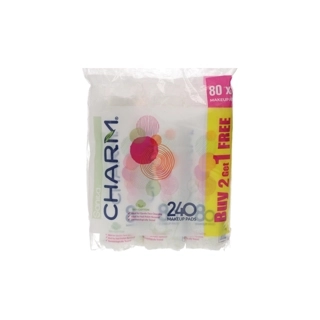 Sanita Charm 100% Cotton Pads 80 Pieces