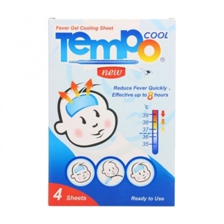 Tempo Cool Fever Gel Cooling Sheet 4 Sheets