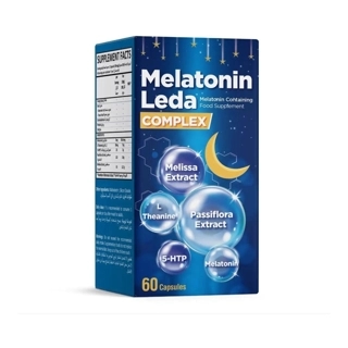 Leda Melatonine Capsules with Herbal Extracts 60 Count