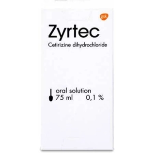 Zyrtec Cetirizine Oral Solution 75ml