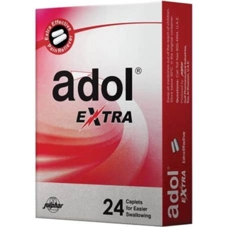 Adol Extra Caplet Pain Reliever 24 pcs