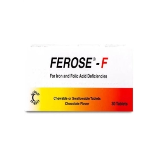 Ferose F Chocolate Tablets 30 Count