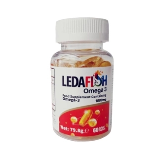 Ledafish Omega-3 Capsules 1000mg 60 Count