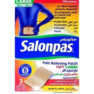 Salonpas Capsaicin Pain Relieving Patch 3 Pack