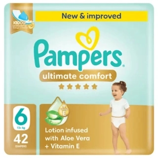 Pampers Ultimate Comfort Taped Diapers 42 Pieces