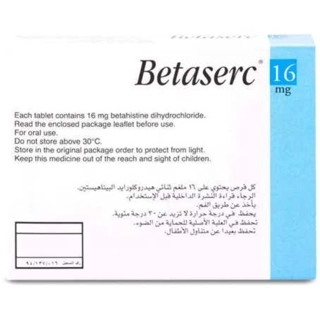 Betaserc 16mg Tablets 40 Pieces