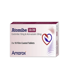 Amarox Ezetimibe Atorvastatin Tablets 3x30 Tablets