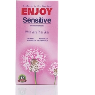 Enjoy Sensitive Premium Condoms 12 Pieces