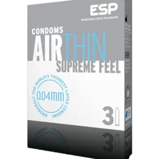 ESP Air Thin Condoms 0.04mm 3 Pieces