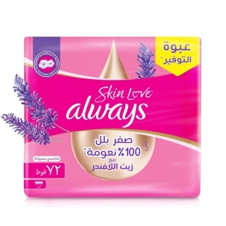 Always Skin Love Maxi Thick Pads 72Pieces