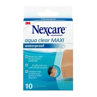 Nexcare Aqua Clear Waterproof Bandages 10 Pieces
