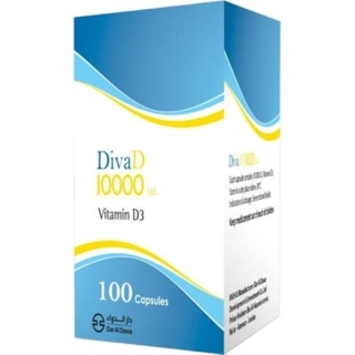 Diva-D Vitamin D3 Capsules 10000 IU 100 Count