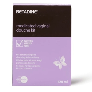 Betadine Medicated Vaginal Douche Kit 120ml