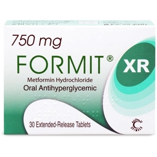 Formit XR Metformin Hydrochloride Tablets 750mg 30 Count