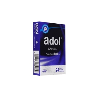 Adol Paracetamol Caplets 500mg 24 Tablets