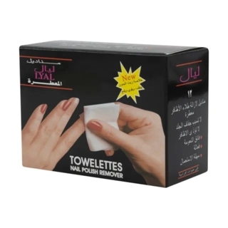 Lyal Nail Polish Remover Wet Wipes 12 Pieces