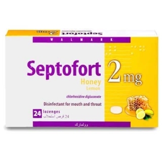 Septofort Honey Lemon Lozenges 24 Pieces
