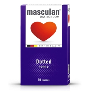 Masculan Dotted Male Condoms 10 Pieces