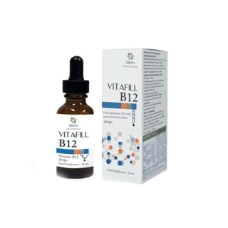 Egylava Vitafill Vitamin B12 Drops Strawberry 30ml