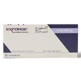 Novartis Exforge Tablets 5mg/160mg 28 Count