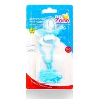 Baby Zone BPA-Free Silicone Pacifier Blue