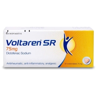 Novartis Voltaren SR Diclofenac Sodium Tablets 20x75mg