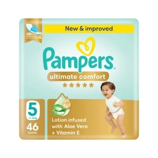 Pampers Ultimate Comfort Taped Diapers Size 5 46 Pieces