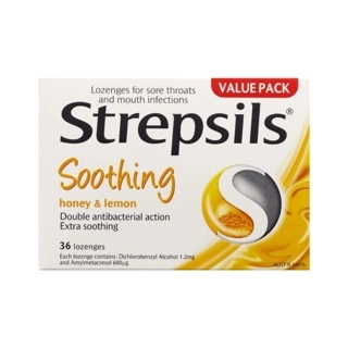 Strepsils Honey & Lemon Lozenges 36 Pack