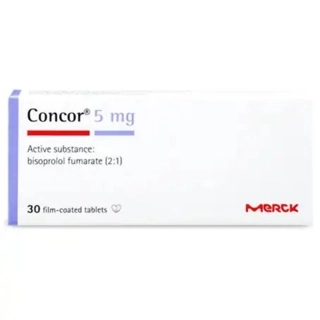 Merck Concor 5mg Bisoprolol Tablets 30 Count