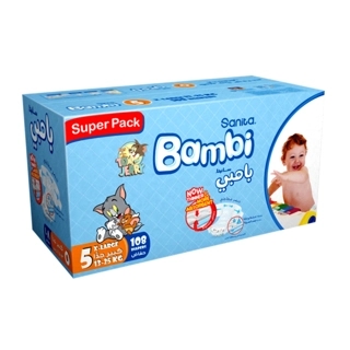 Sanita Bambi Diaper X-Large 108 Pieces