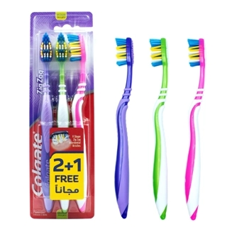 Colgate Zigzag Medium Toothbrush 3 Pieces