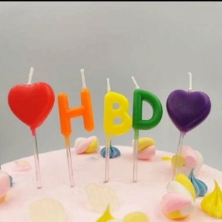 Colorful Hbd Candle