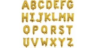 Big Gold Lettets Balloon