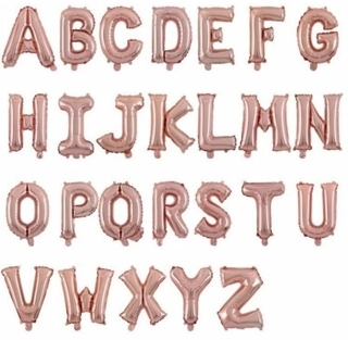 Big Rose Gold Letters Balloon