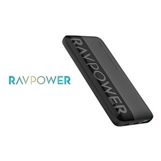RAVPower 20W 10000mAh Dual USB Type-C Power Bank with LED Display - Black