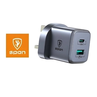 Spoon 25W Dual USB Type-C Charger Head