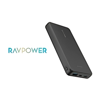 RAVPower 10000mAh Battery with Type-C Port, Micro Port, and 15W USB Port