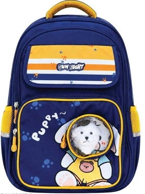 Boys' backpack, navy blue