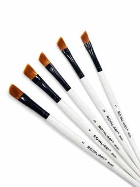 Royal Art Slanted Paintbrush Set - 5 Pieces