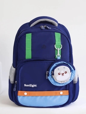 Boys' backpack, navy blue