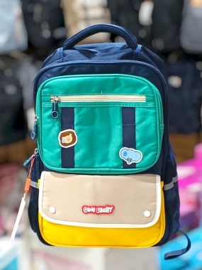 Bright green boys' backpack