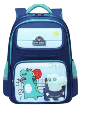 Girls' backpack, navy blue and green (Al-Ishraq)
