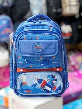 Boys' "Fighter" backpack – dark blue – Al-Ishraq