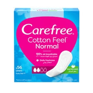 Carefree pantiliner 56 pack aloe vera